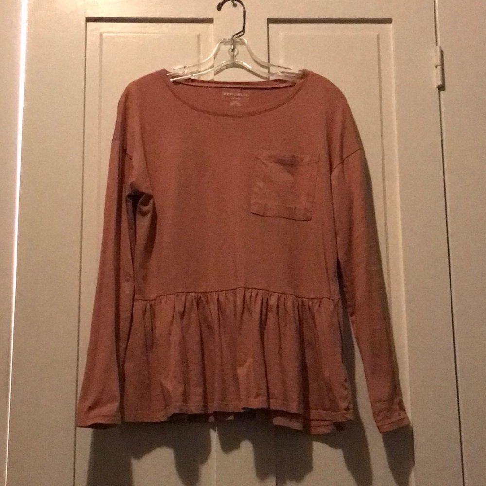 For the republic Denim top